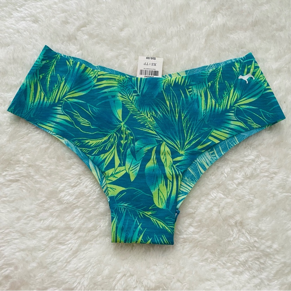 VS PINK Rare Tropical No Show Panty Undies